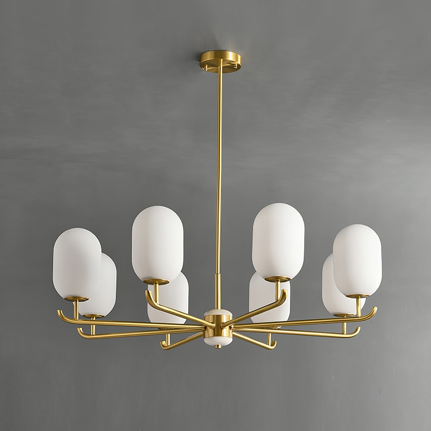 Sifuvyn Modern Geometric Glass Chandelier - Letslighting