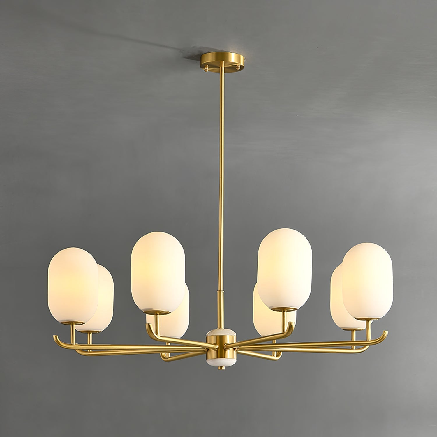 Sifuvyn Modern Geometric Glass Chandelier - Letslighting