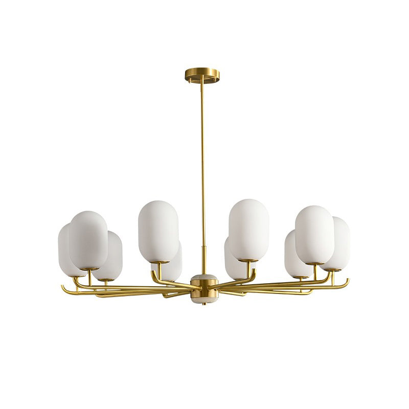 Sifuvyn Modern Geometric Glass Chandelier - Letslighting