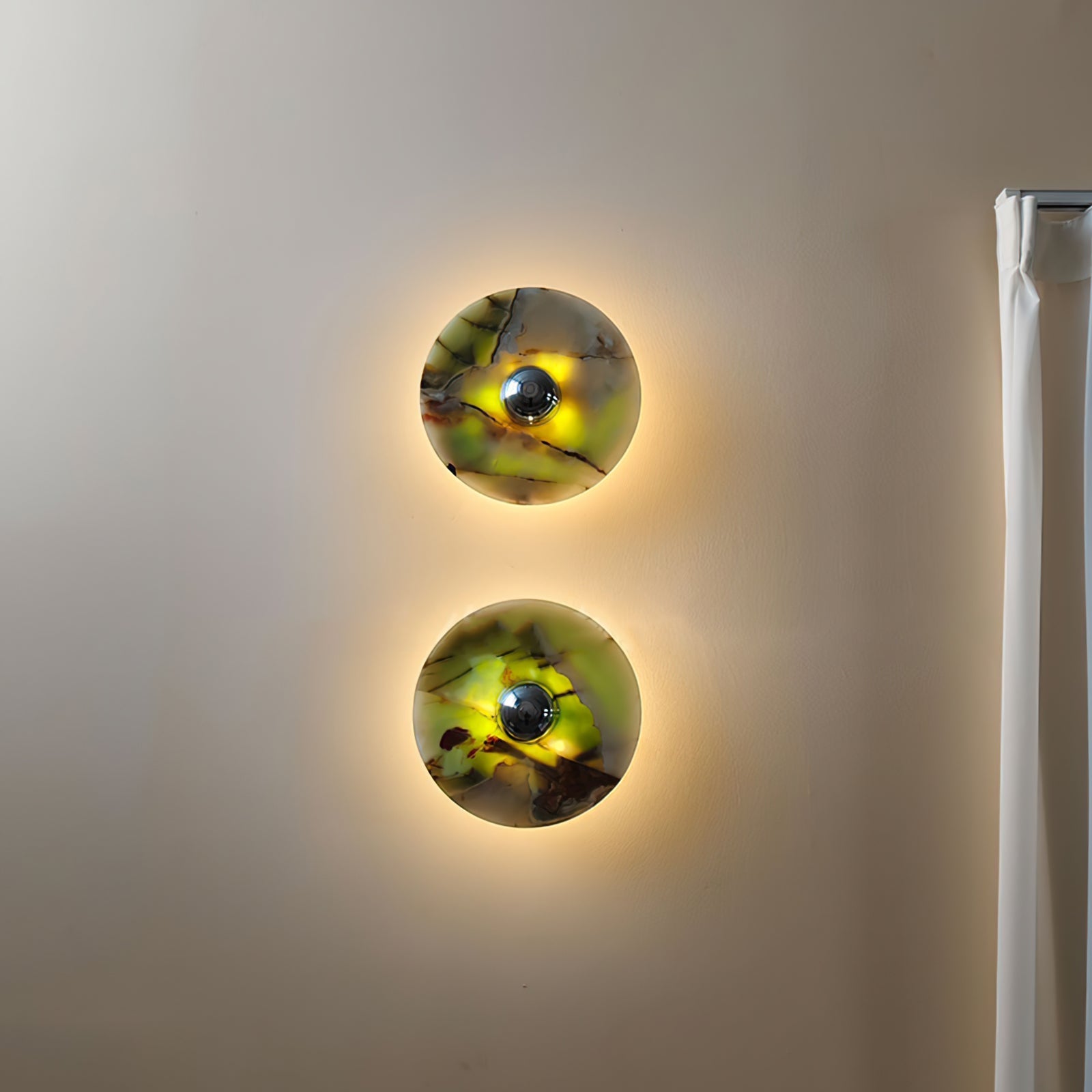 Alba Wall Lamp Green Marble Modern - Letslighting