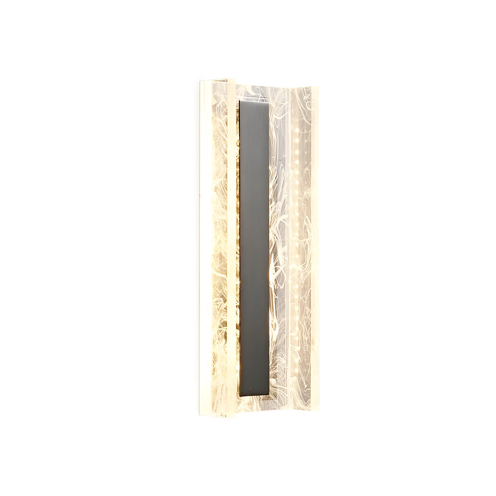 Alberta Wall Lamp Modern Textured Glass Sconce - Letslighting