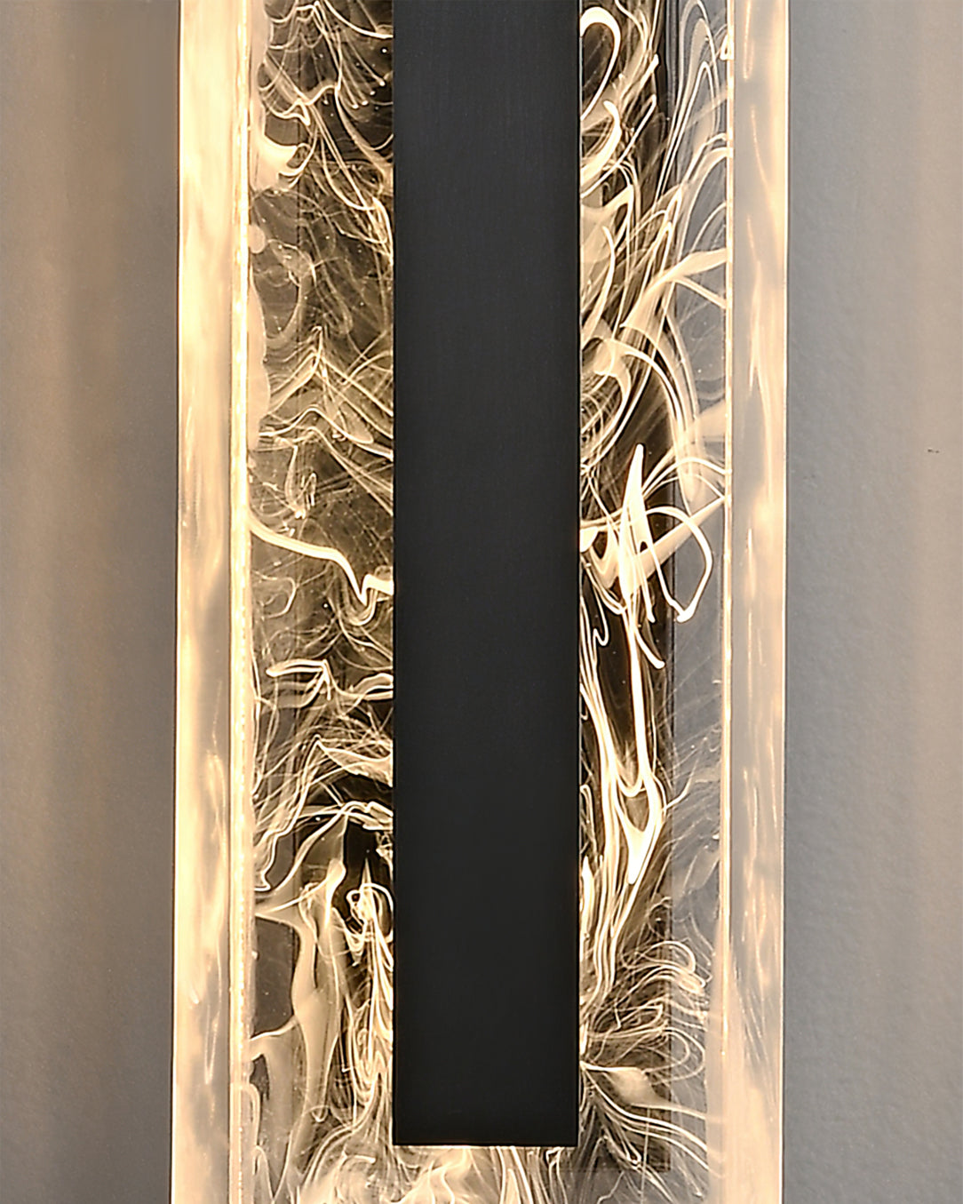 Alberta Wall Lamp Modern Textured Glass Sconce - Letslighting