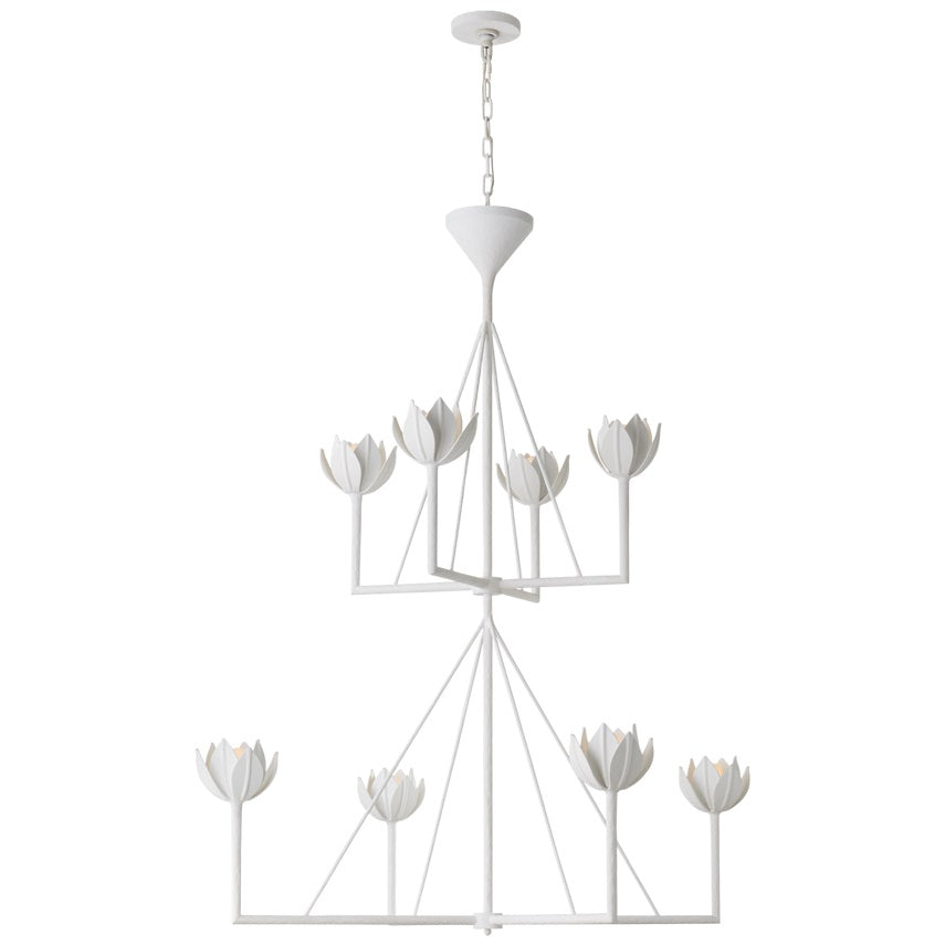 Alberto Modern Minimalist Floral Brass Chandelier - Letslighting