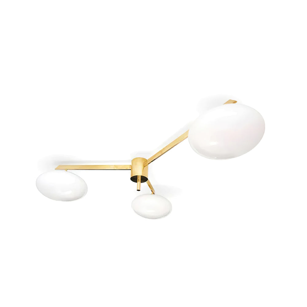 Alby Ceiling Lamp Modern Brass Flush Mount Light - Letslighting