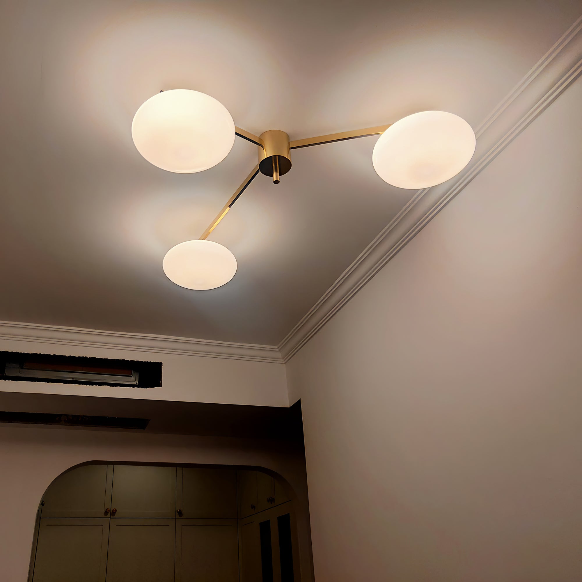 Alby Ceiling Lamp Modern Brass Flush Mount Light - Letslighting