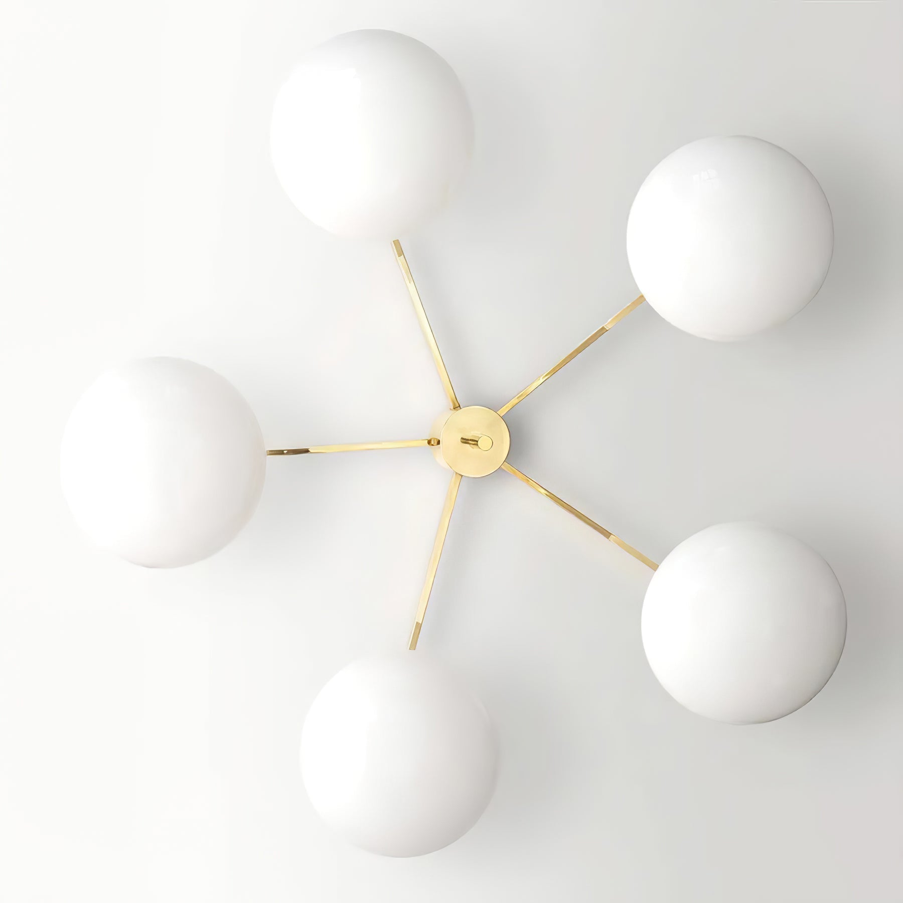 Alby Ceiling Lamp Modern Brass Flush Mount Light - Letslighting