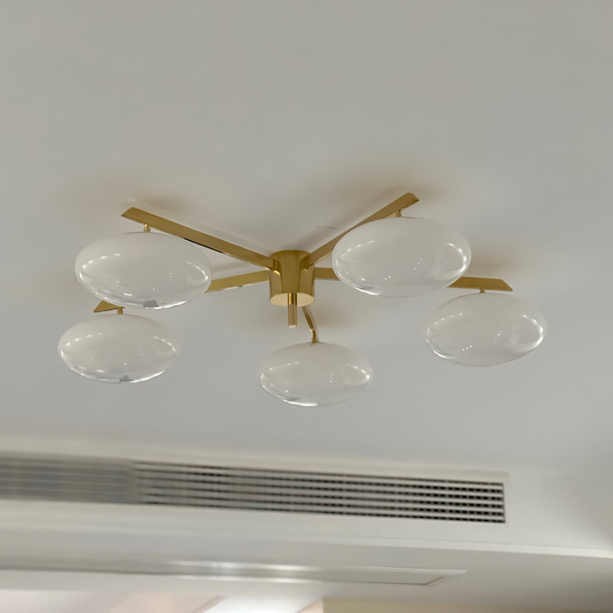 Alby Ceiling Lamp Modern Brass Flush Mount Light - Letslighting