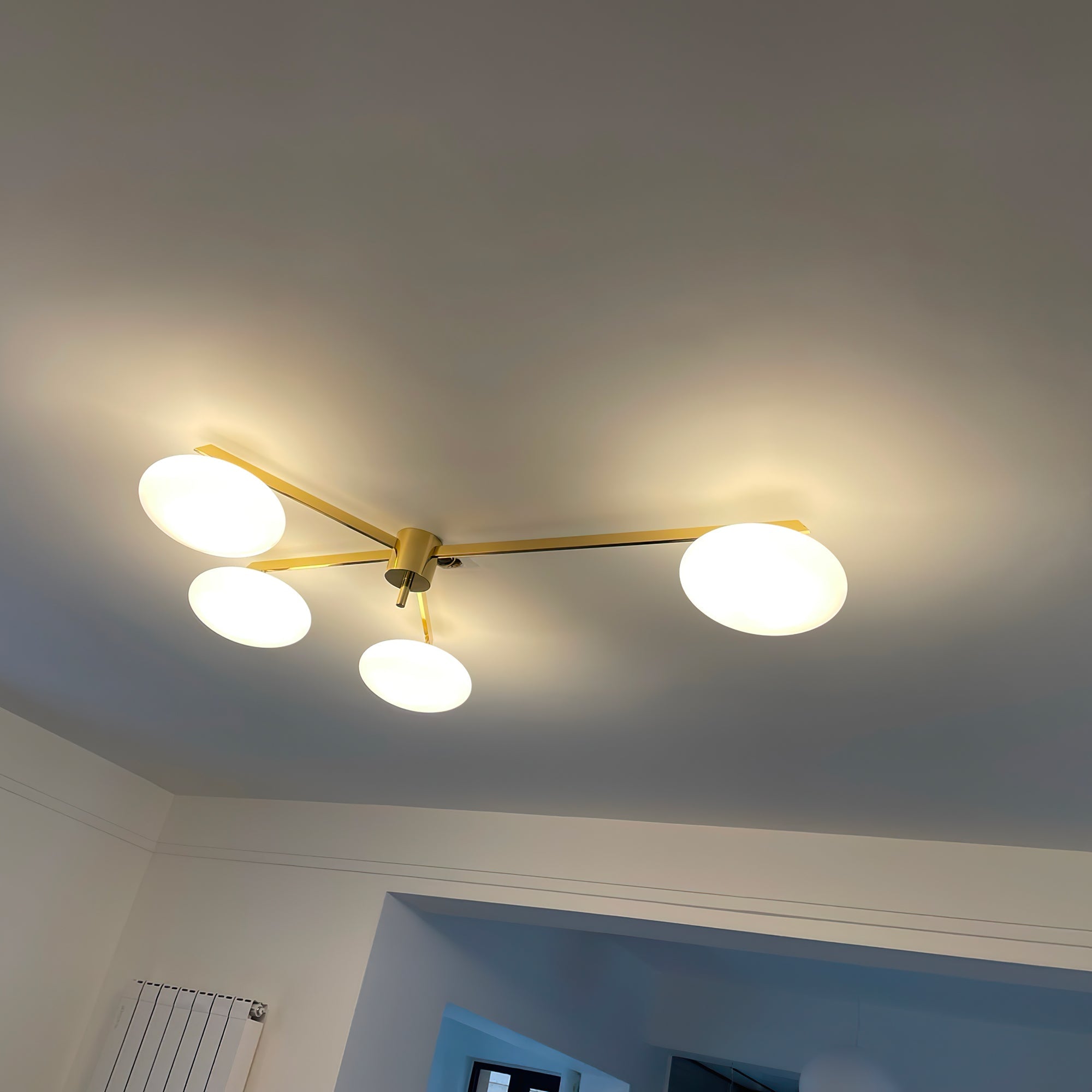 Alby Ceiling Lamp Modern Brass Flush Mount Light - Letslighting