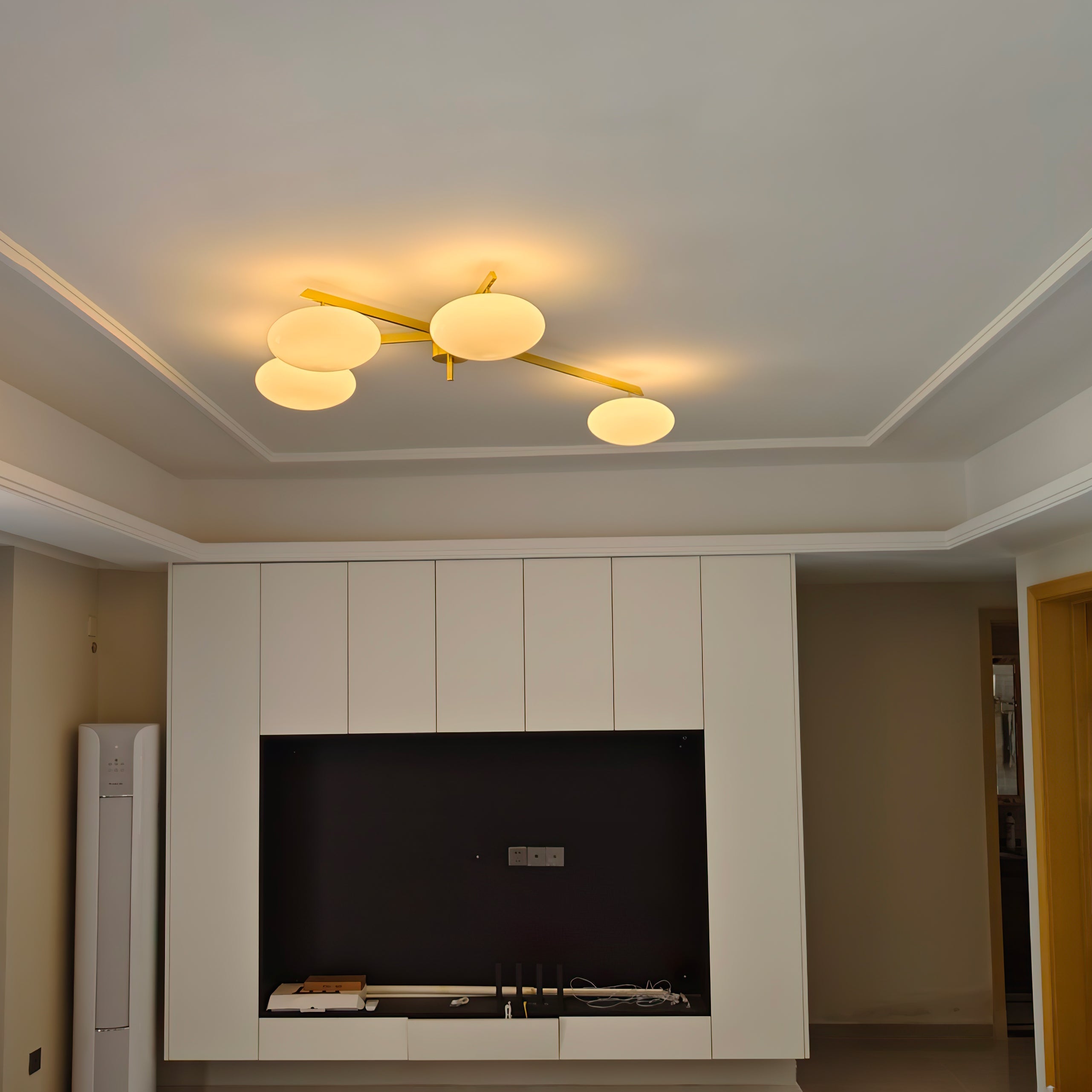 Alby Ceiling Lamp Modern Brass Flush Mount Light - Letslighting