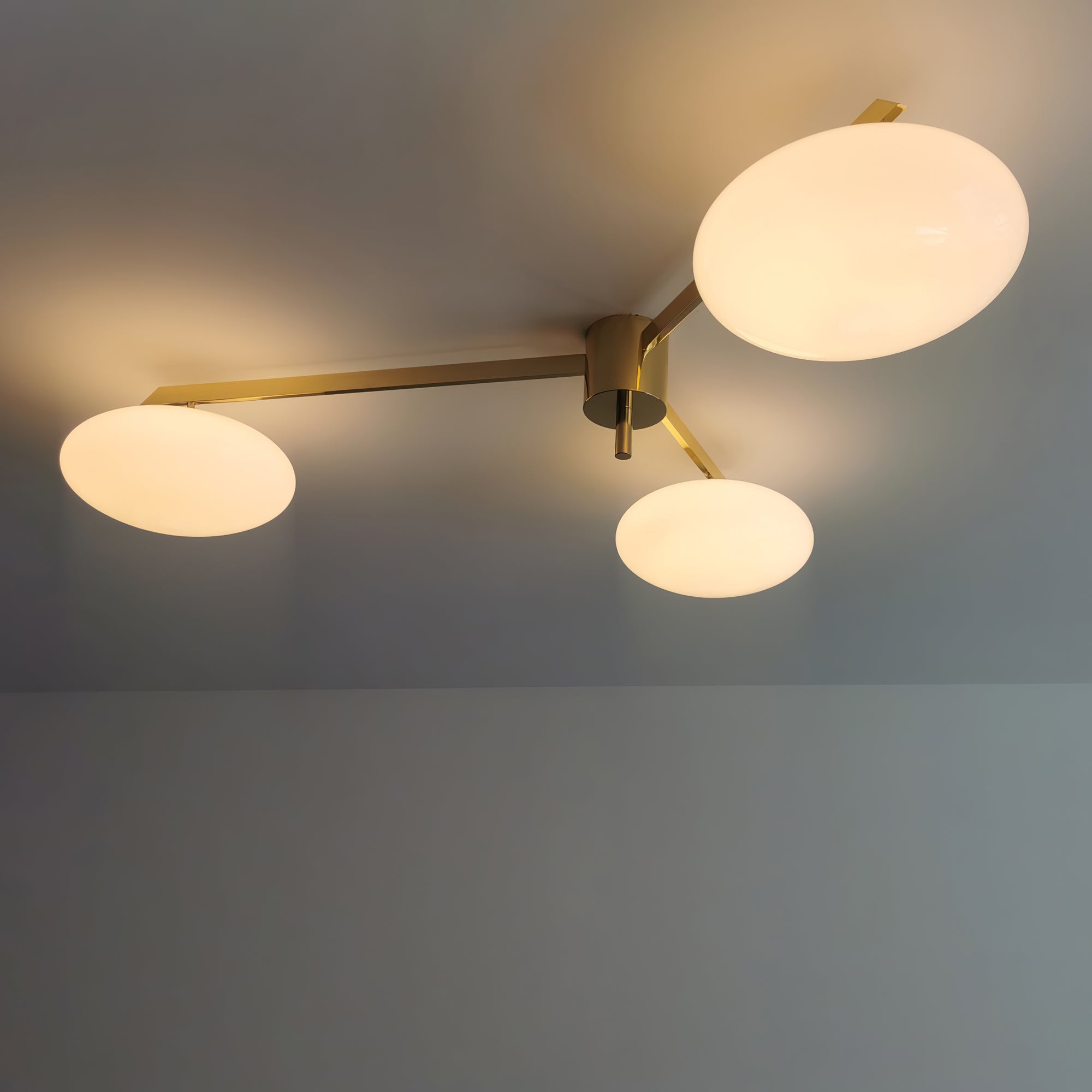 Alby Ceiling Lamp Modern Brass Flush Mount Light - Letslighting
