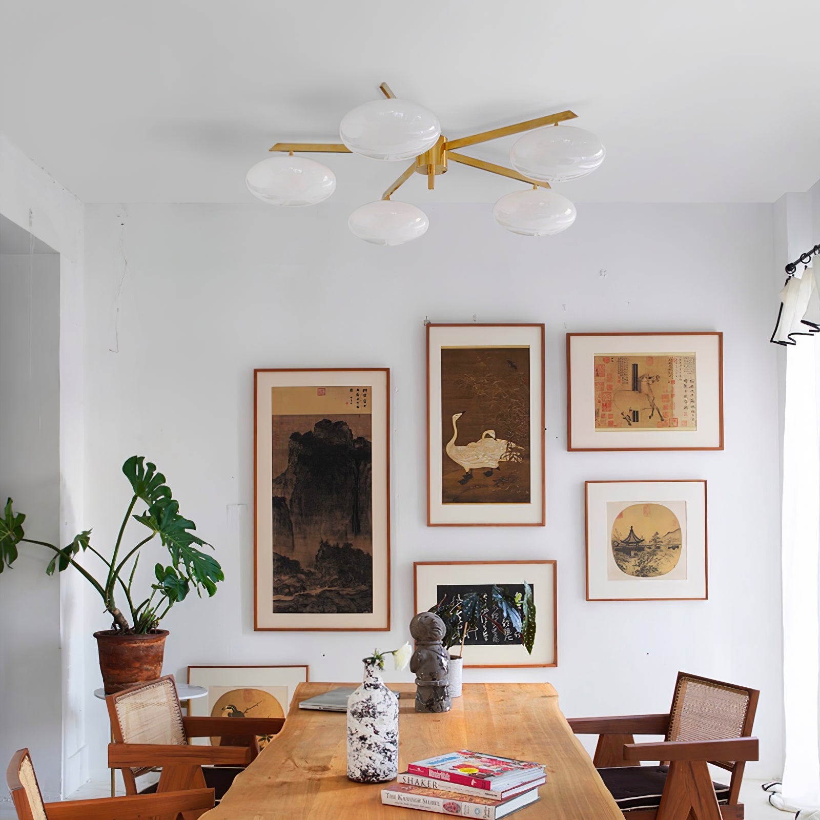 Alby Ceiling Lamp Modern Brass Flush Mount Light - Letslighting