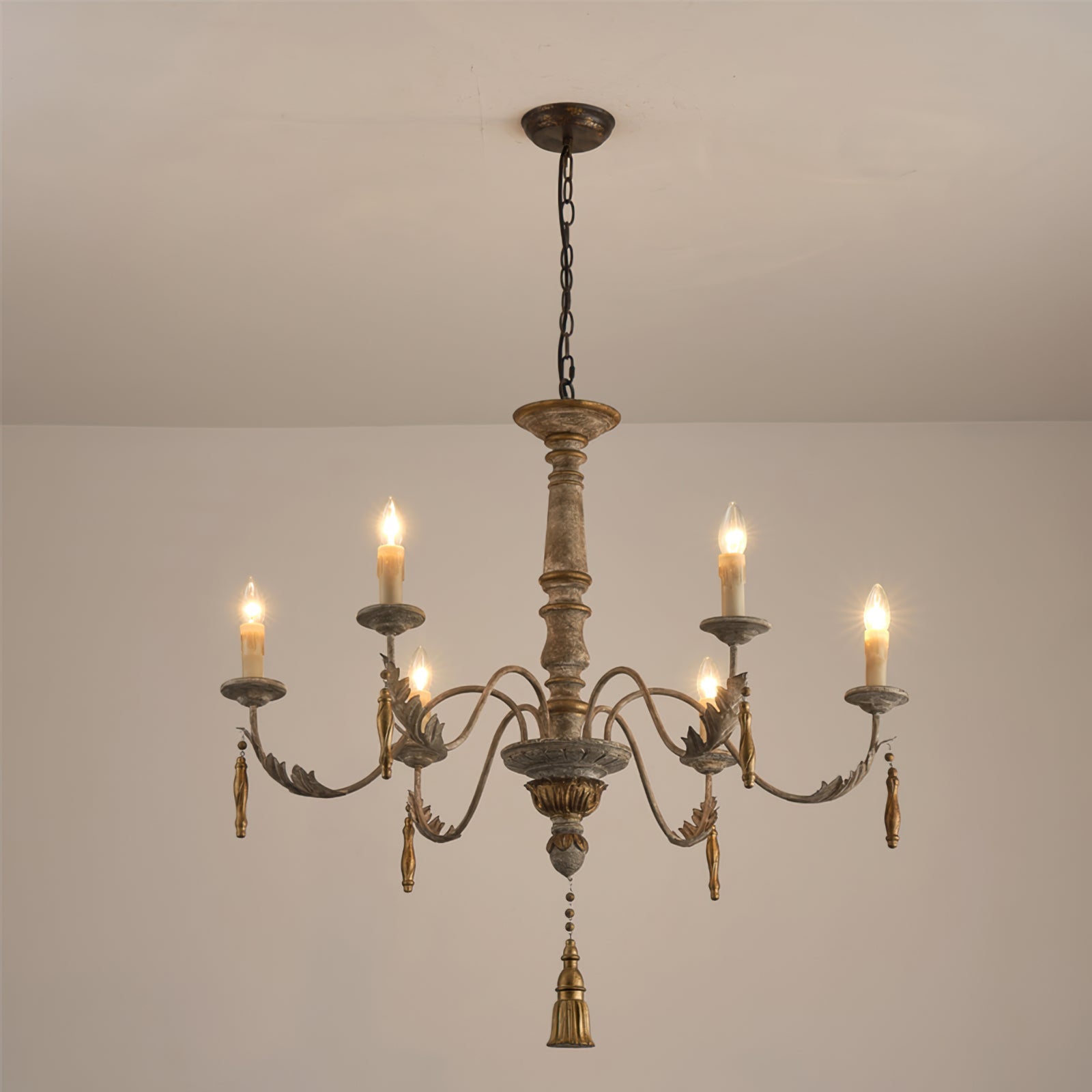 Alda Chandelier Vintage Candle Style - Letslighting