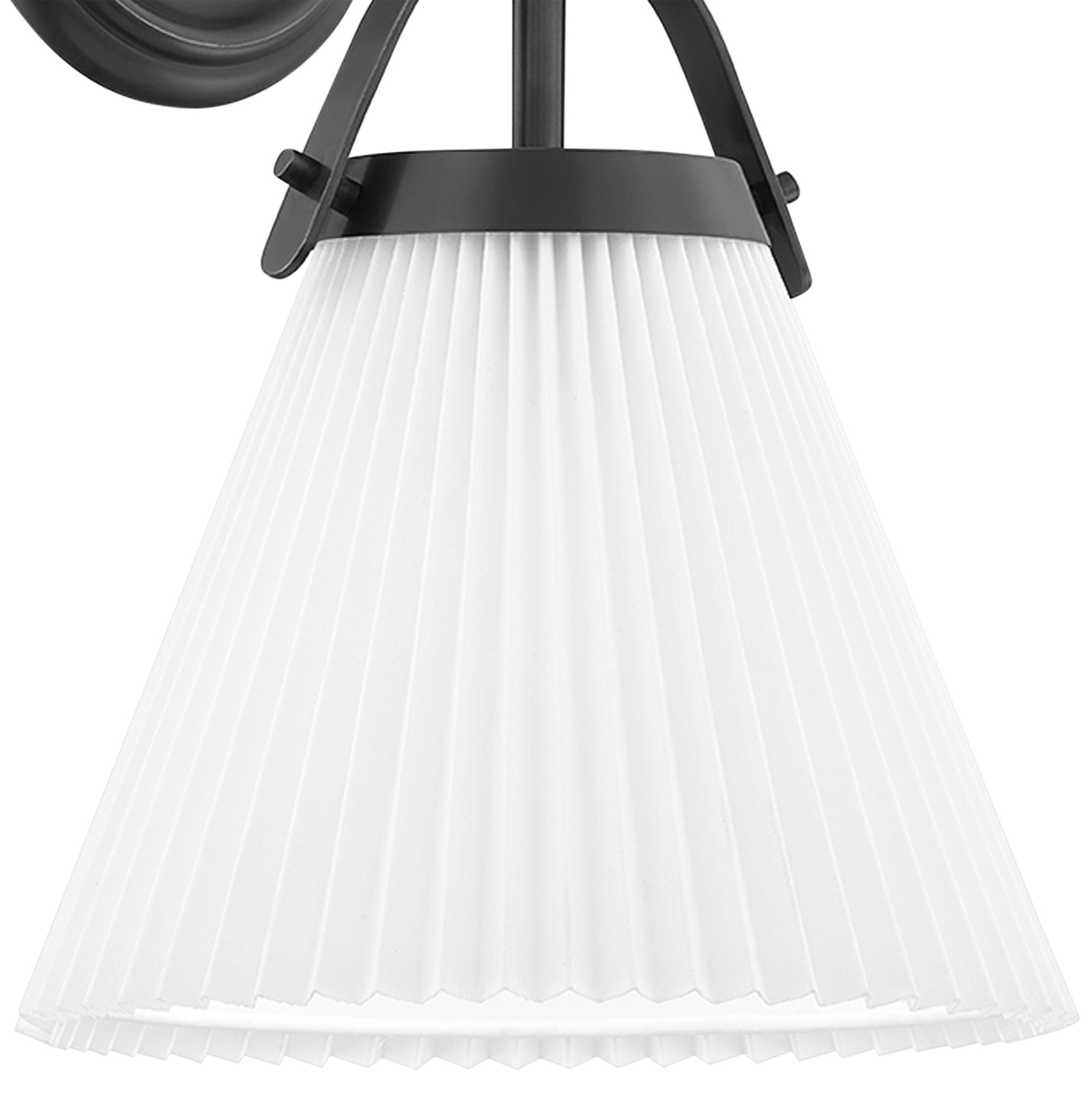 Pure Premium Elegance Pleated Brass Fabric Wall Lamp - Letslighting
