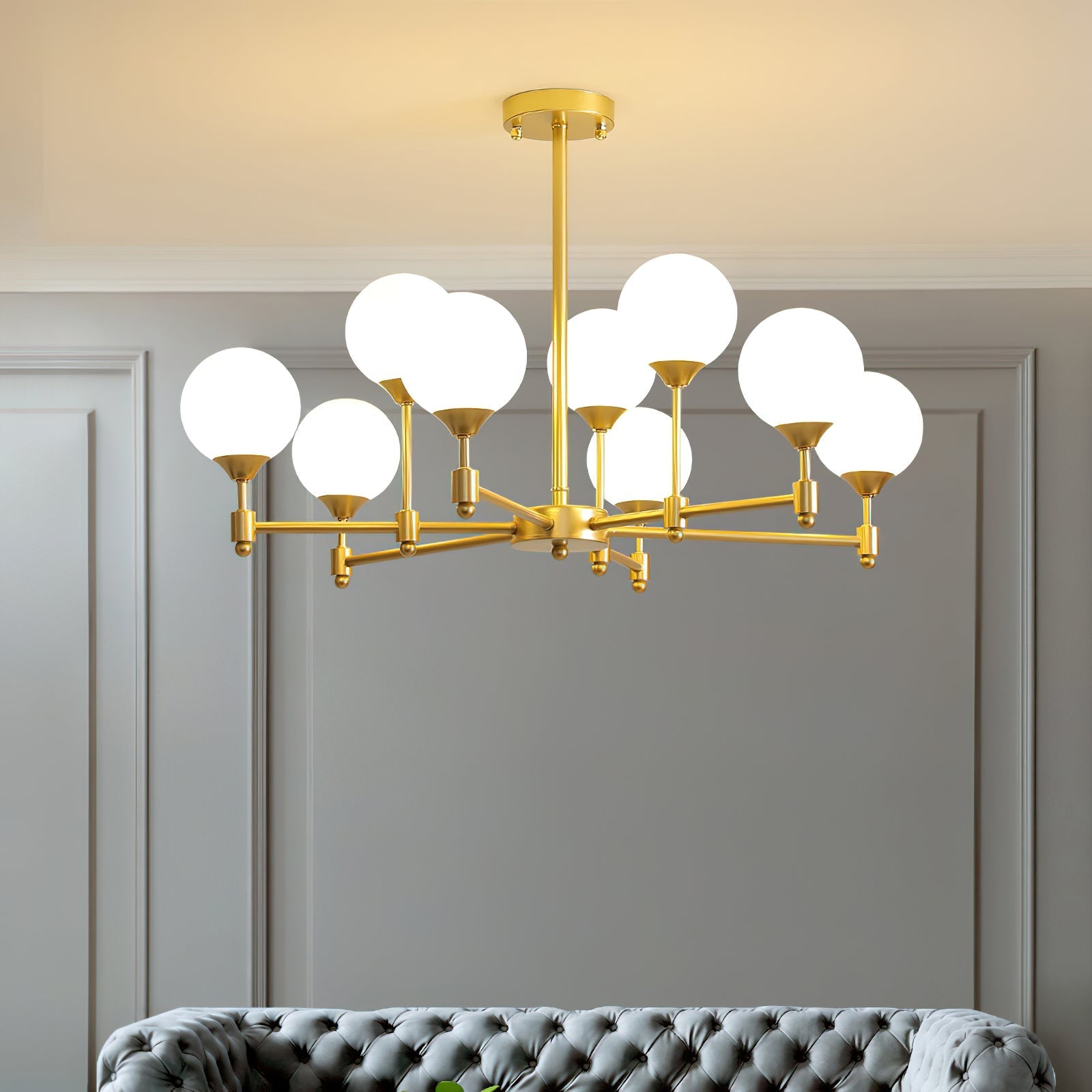 Solara Elegant Glass Chandelier - Letslighting