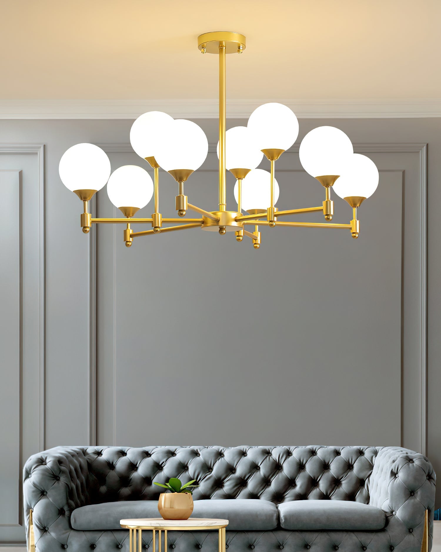 Solara Elegant Glass Chandelier - Letslighting