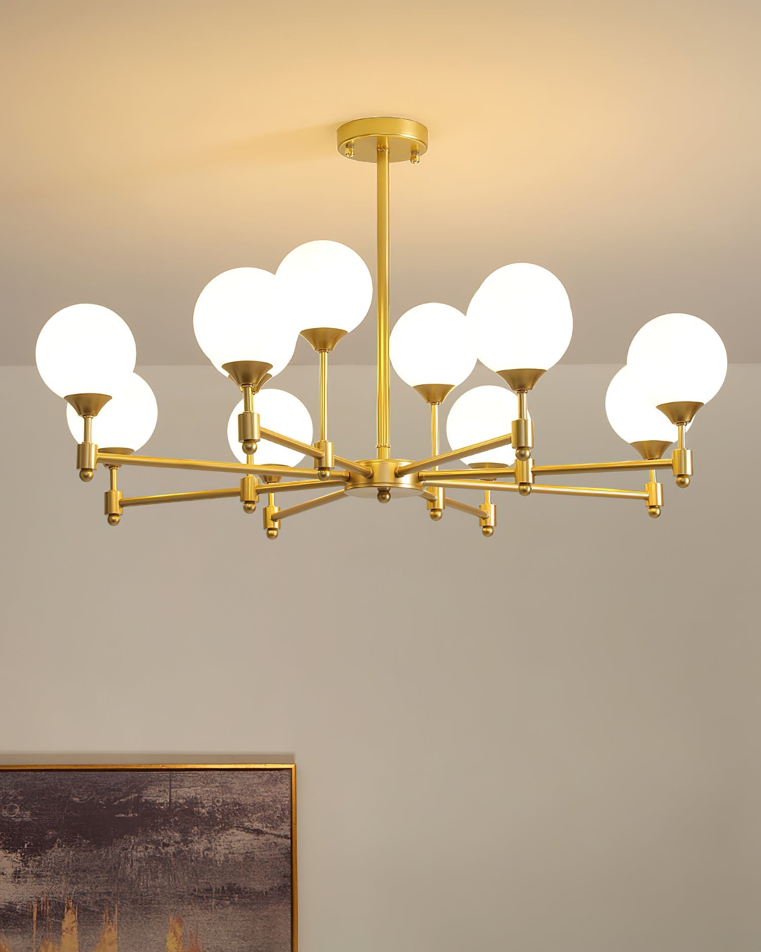 Solara Elegant Glass Chandelier - Letslighting
