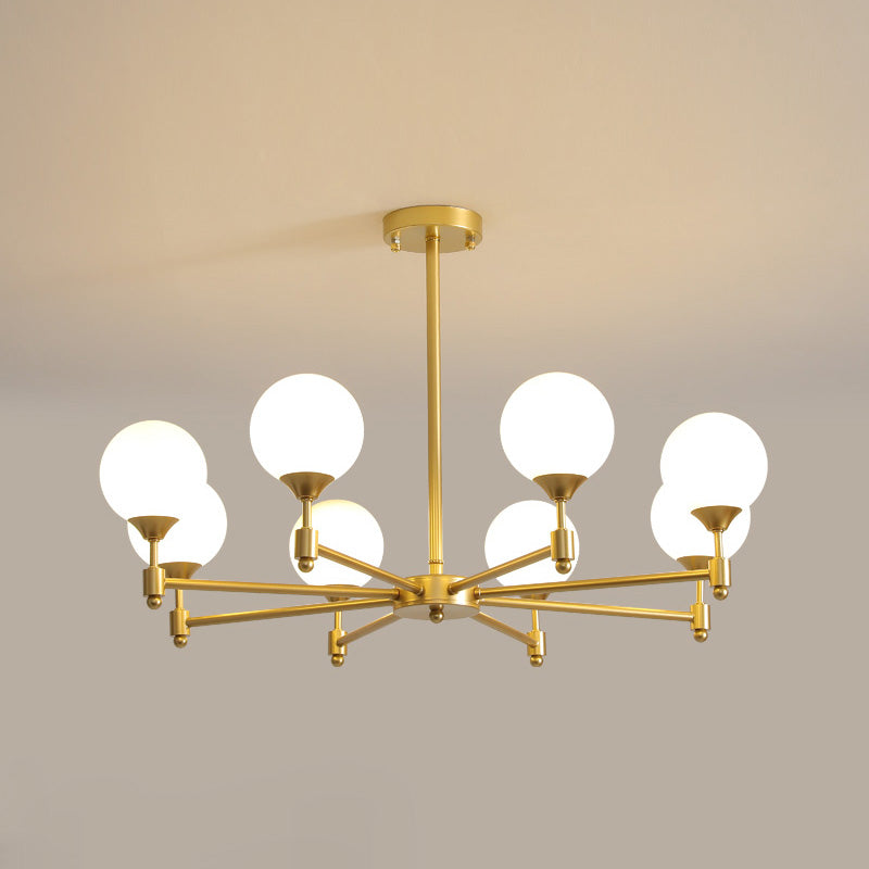 Vatnuvyi Minimalist Globe Glass Chandelier - Letslighting