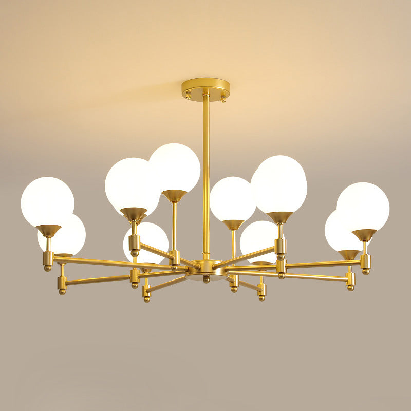 Vatnuvyi Minimalist Globe Glass Chandelier - Letslighting