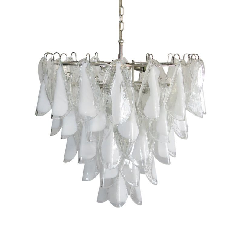 Aletta Chandelier Hand-Blown Glass Petals Modern Luxury - Letslighting