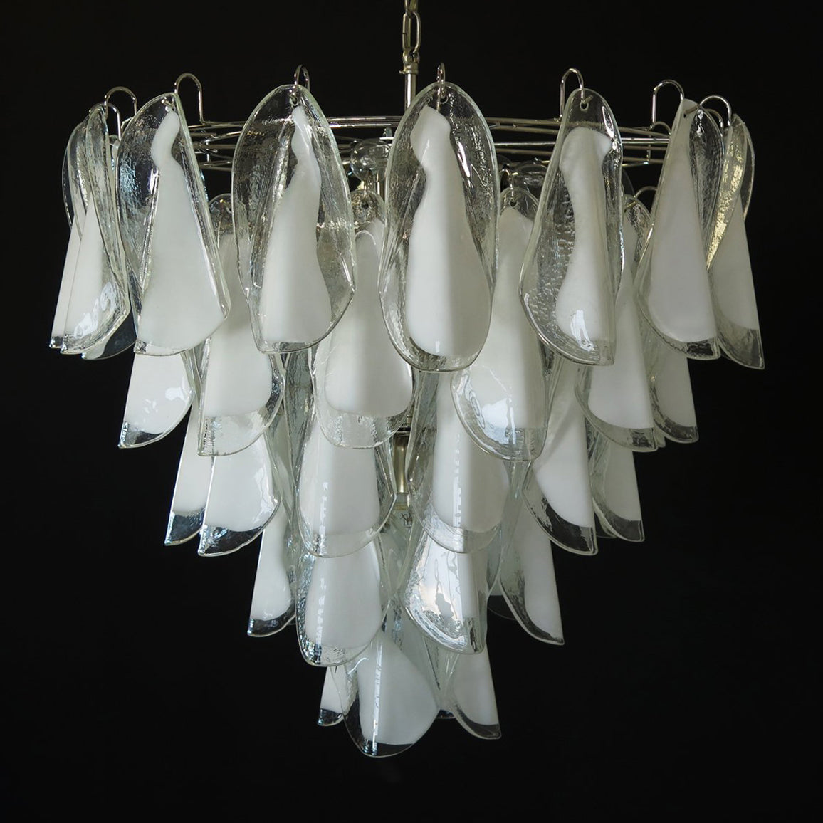 Aletta Chandelier Hand-Blown Glass Petals Modern Luxury - Letslighting