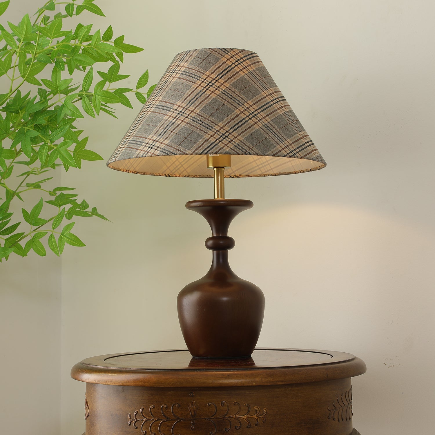 Alina Wood & Fabric Classic Table Lamp - Letslighting