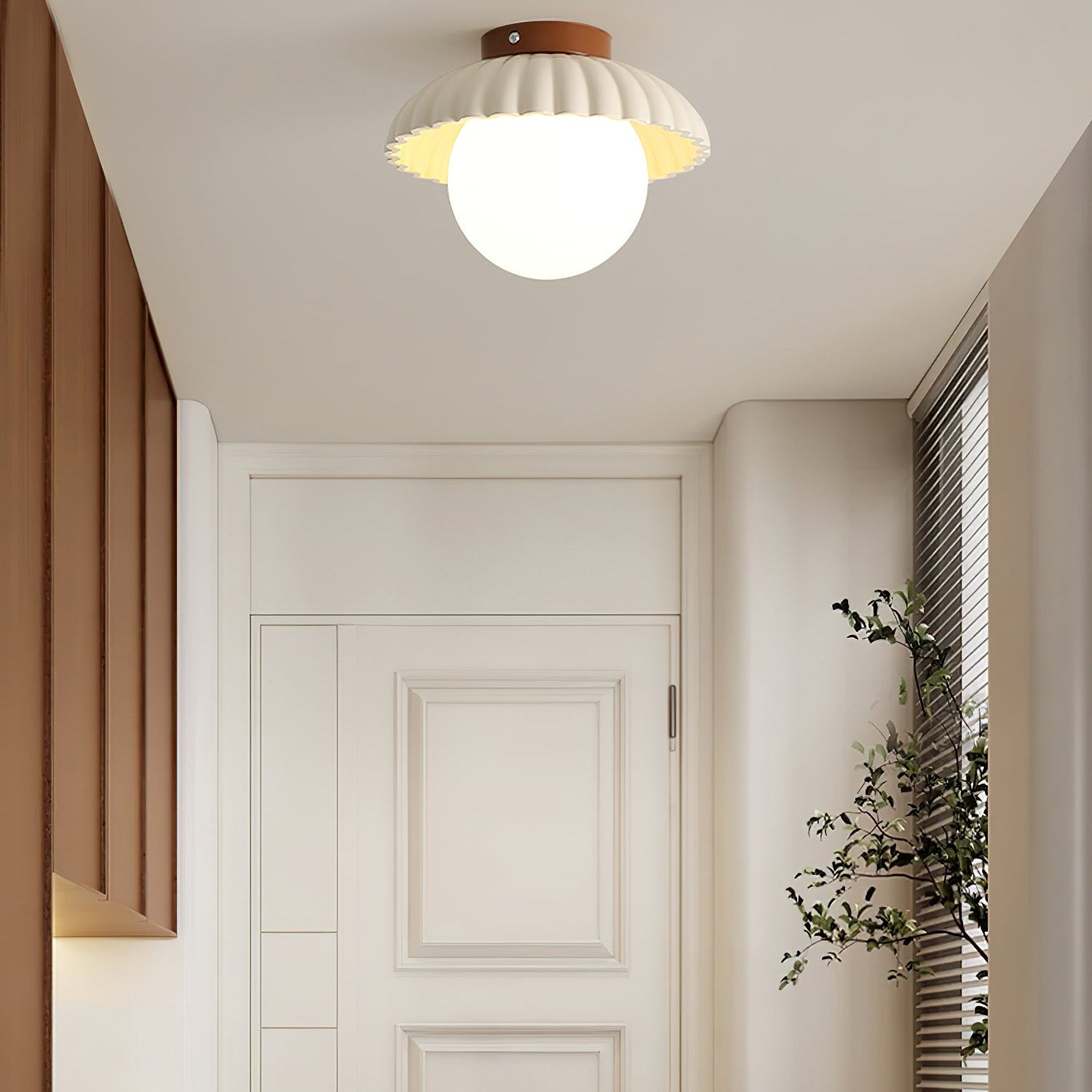 Scallop Glow Flush Mount Ceiling Light - Letslighting