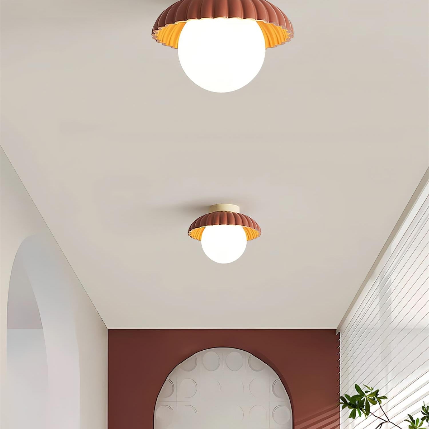 Scallop Glow Flush Mount Ceiling Light - Letslighting