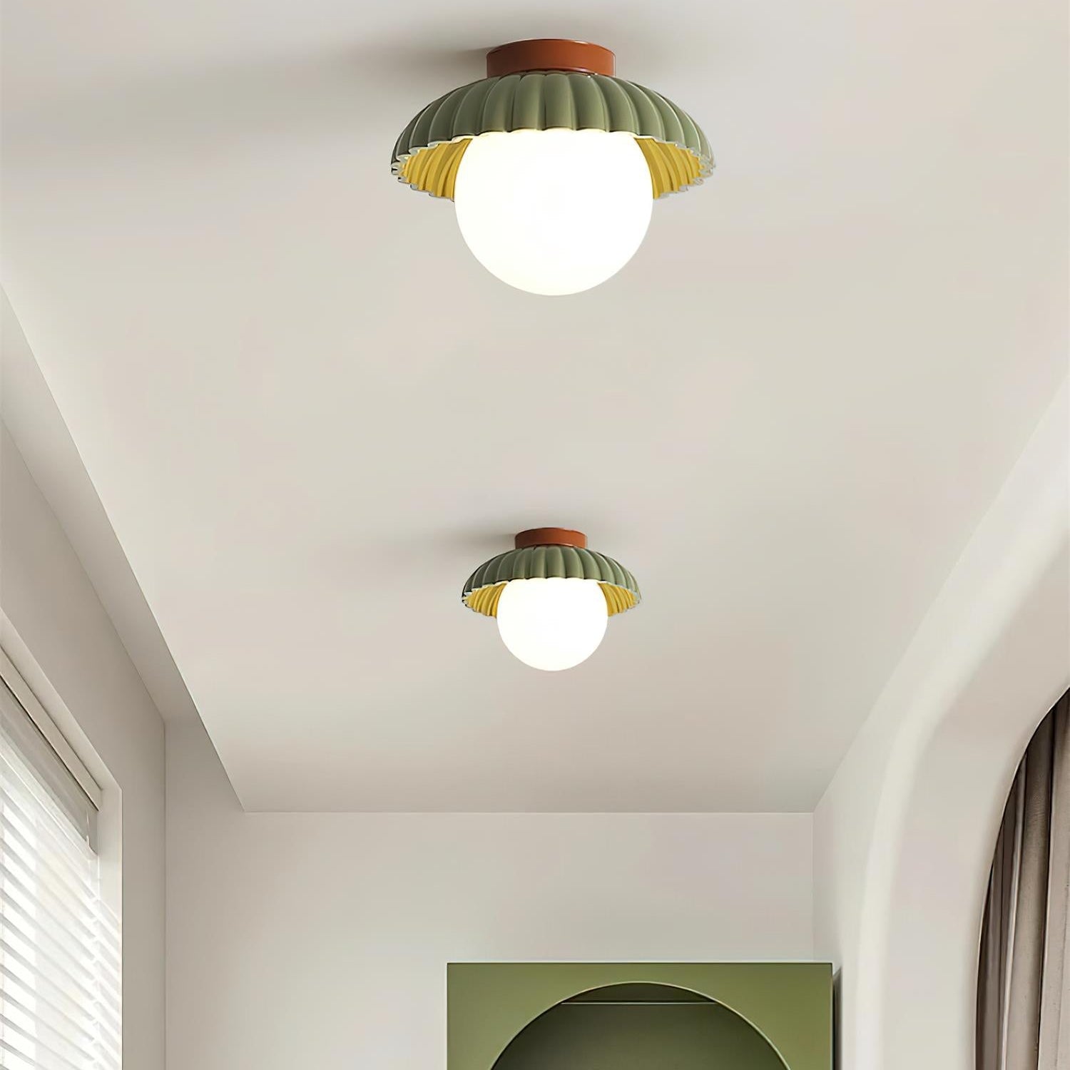 Scallop Glow Flush Mount Ceiling Light - Letslighting