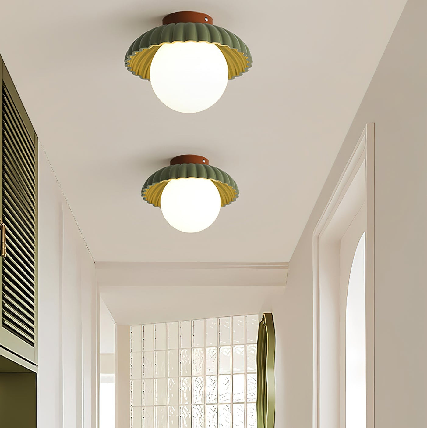 Scallop Glow Flush Mount Ceiling Light - Letslighting