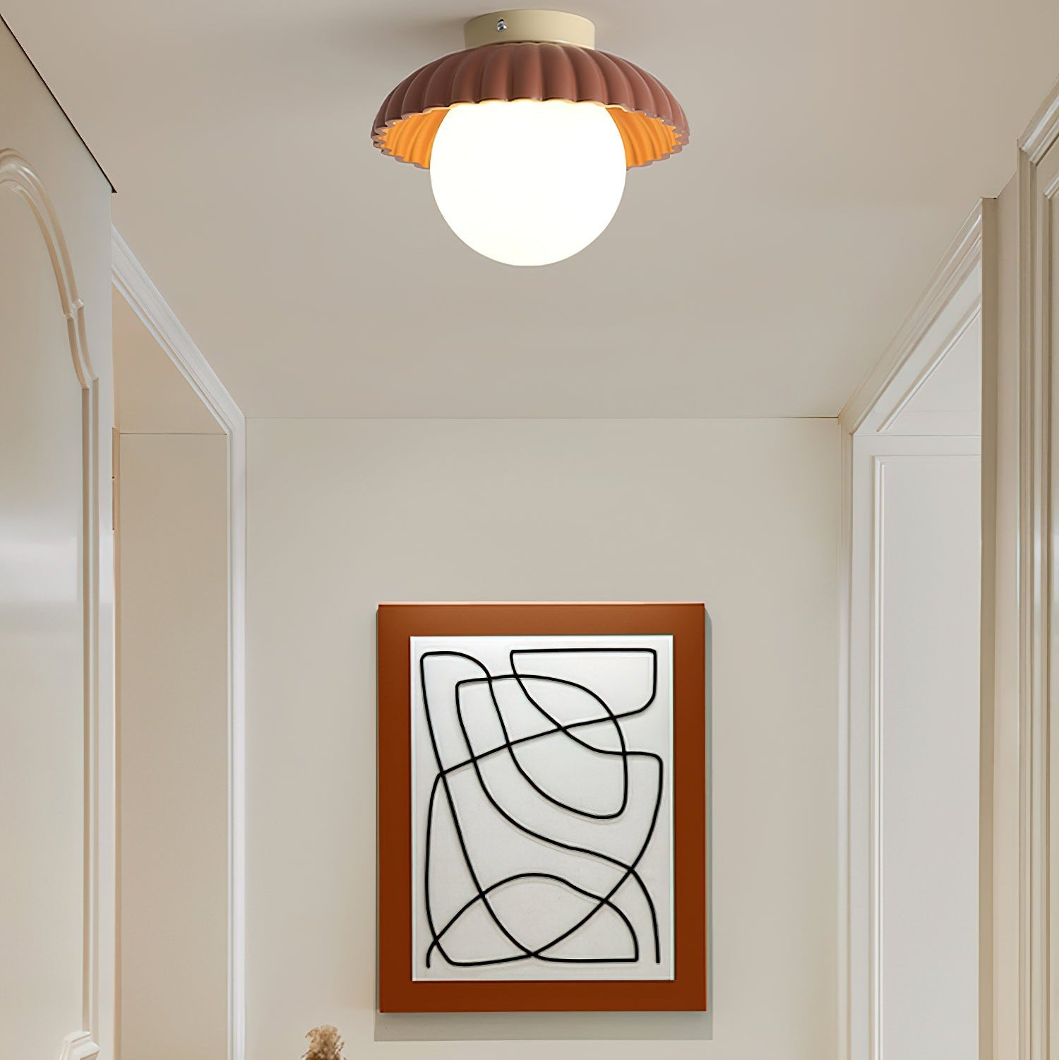 Scallop Glow Flush Mount Ceiling Light - Letslighting