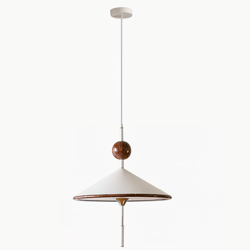 Alien Pendant Lamp Cone Shade Wood Sphere - Letslighting