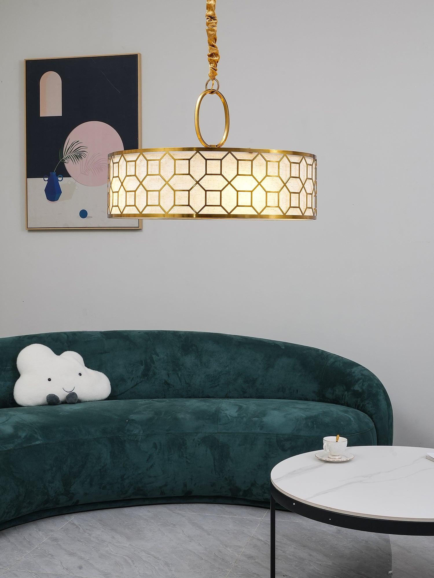 Arshaor Premium Elegance Round Copper Glass Pendant light - Letslighting