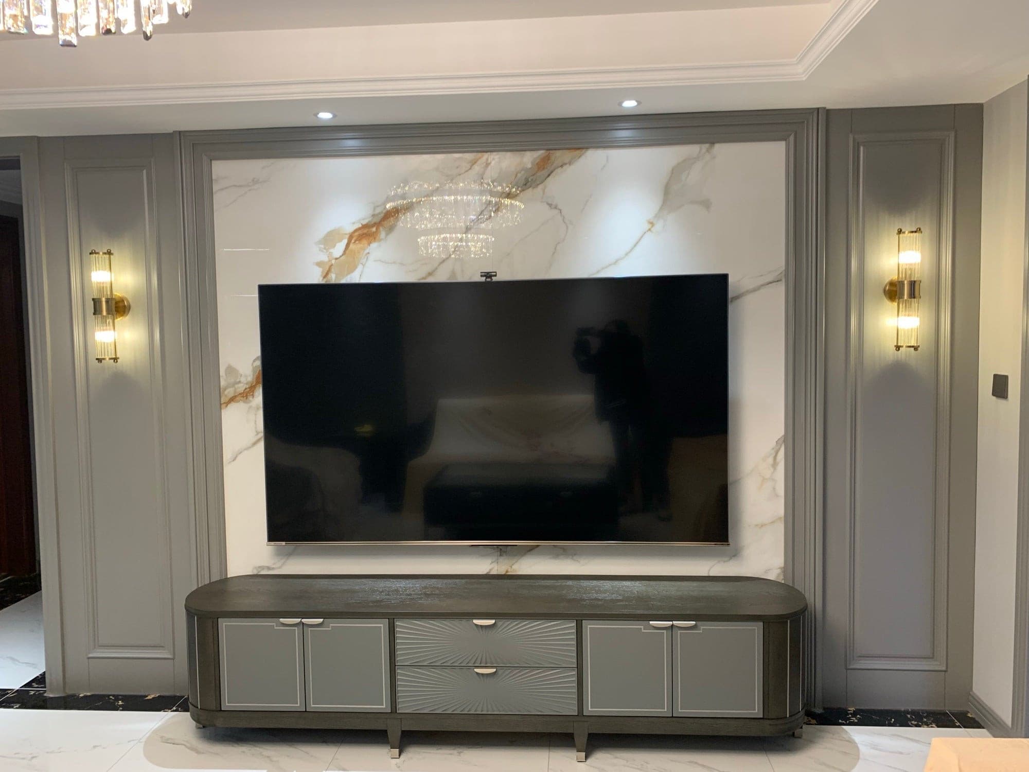 Allen Wall Lamp Glass Rods Modern Brass - Letslighting