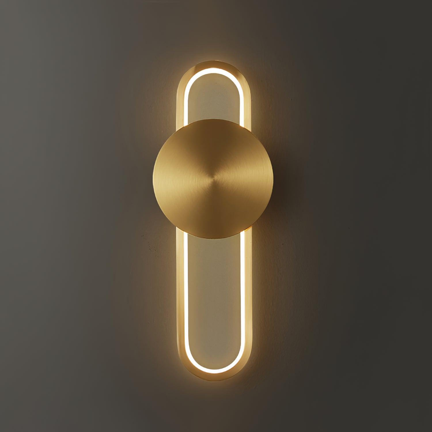 Fable Modern Minimalist Brass Wall Lamp - Letslighting