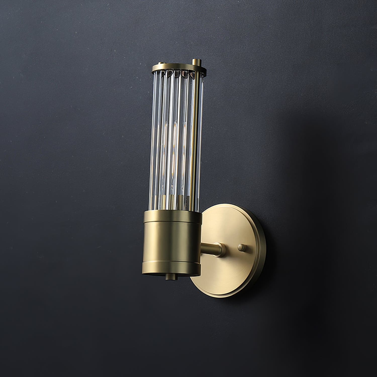 Allen Wall Lamp Glass Rods Modern Brass - Letslighting