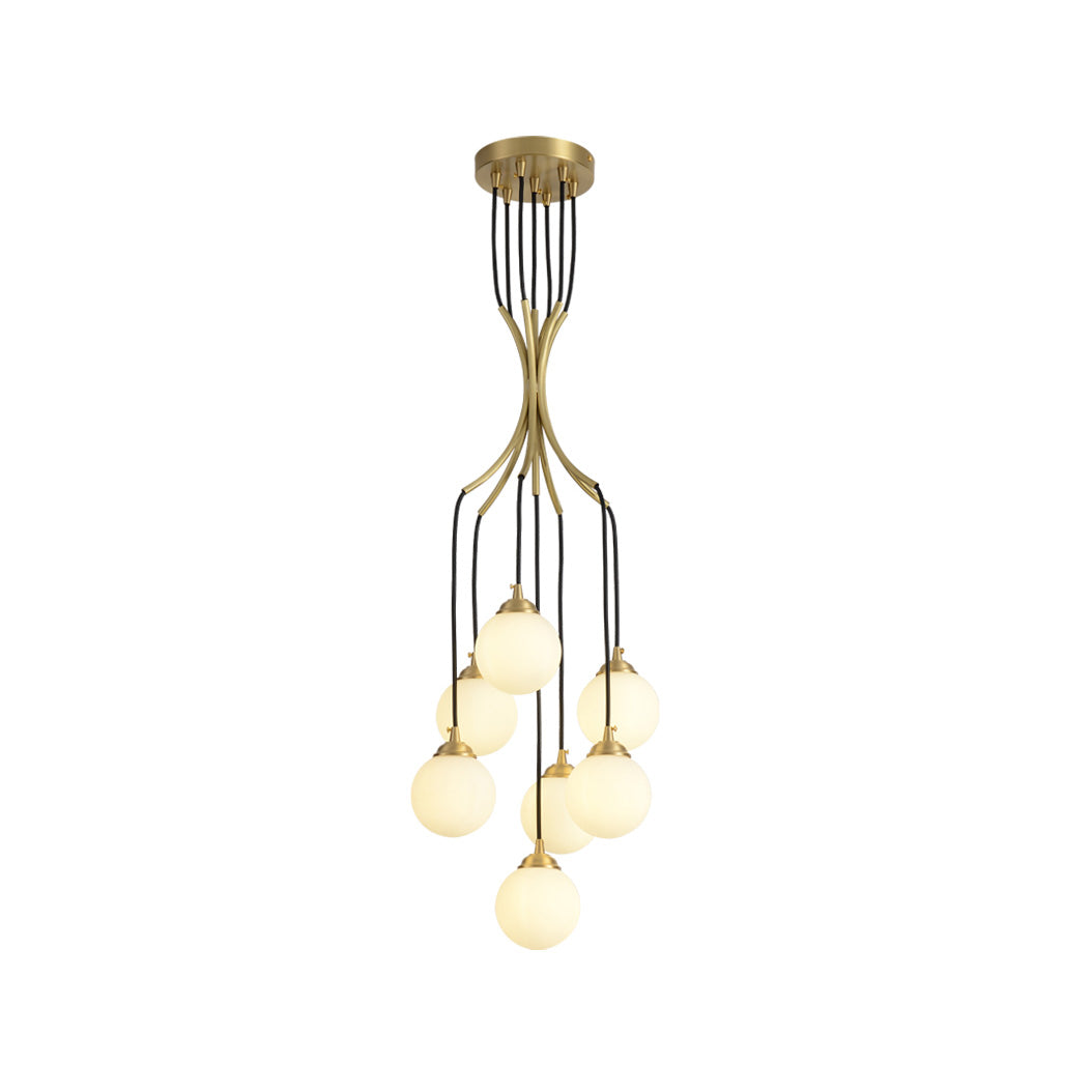 Zoruvyi Modern Minimalist Ball Drop Glass Chandelier - Letslighting