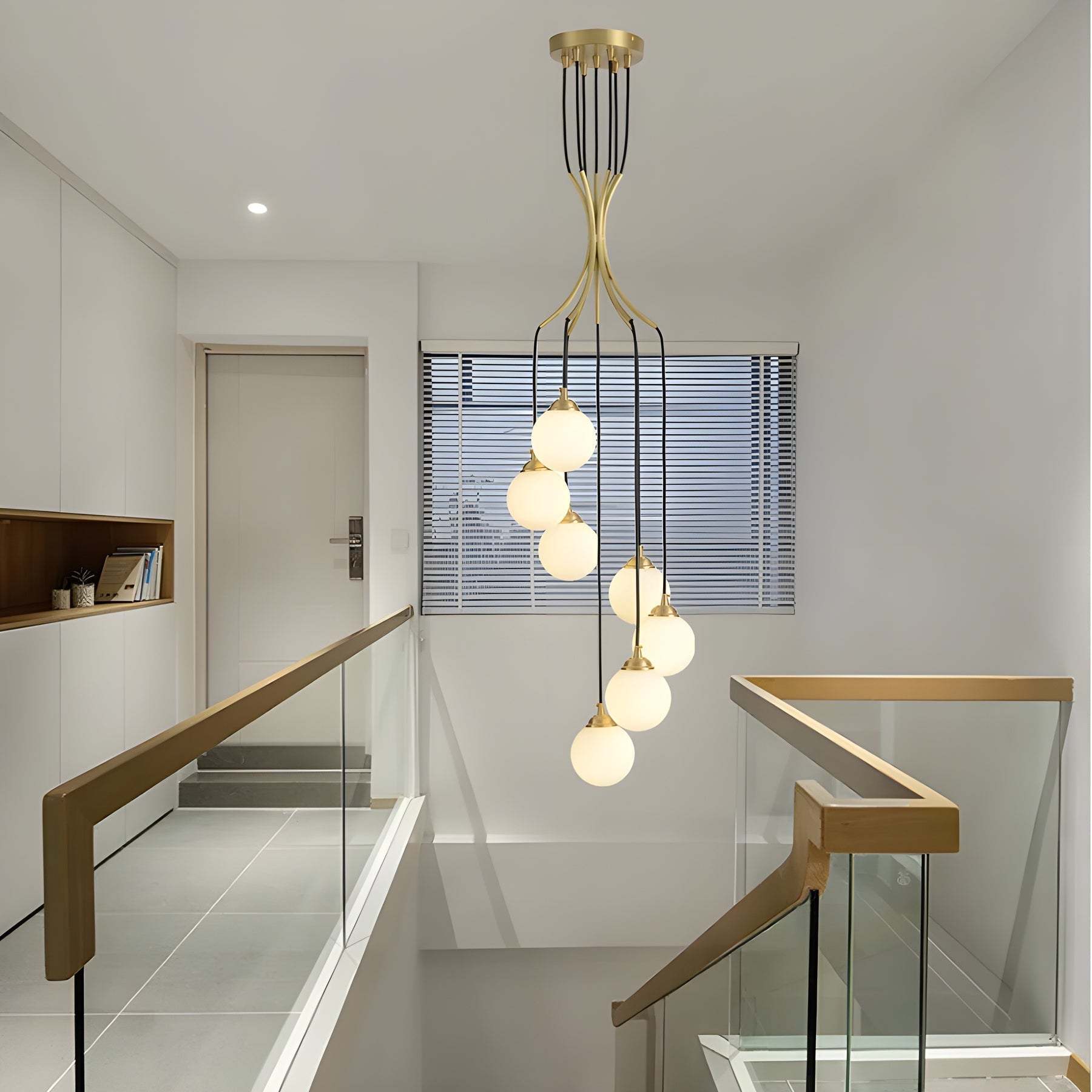 Zoruvyi Modern Minimalist Ball Drop Glass Chandelier - Letslighting