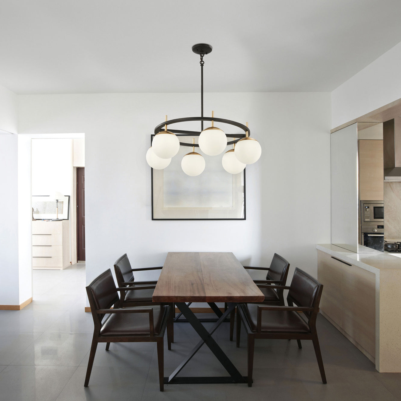 Ornuvyn Modern Minimalist Glass Chandelier - Letslighting