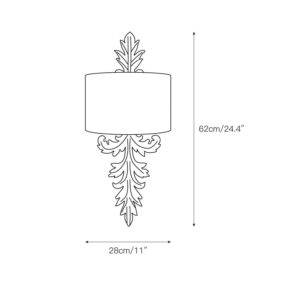 Alvuvyi Modern Leaves Fabric Wall Lamp - Letslighting