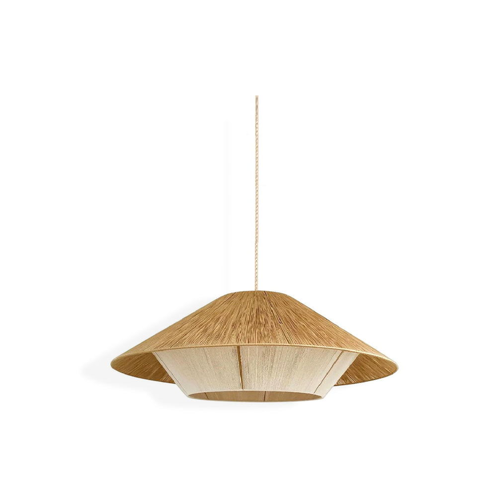 Aloha Sand Pendant Lamp Raphia Rope Minimalist Wabi Sabi - Letslighting