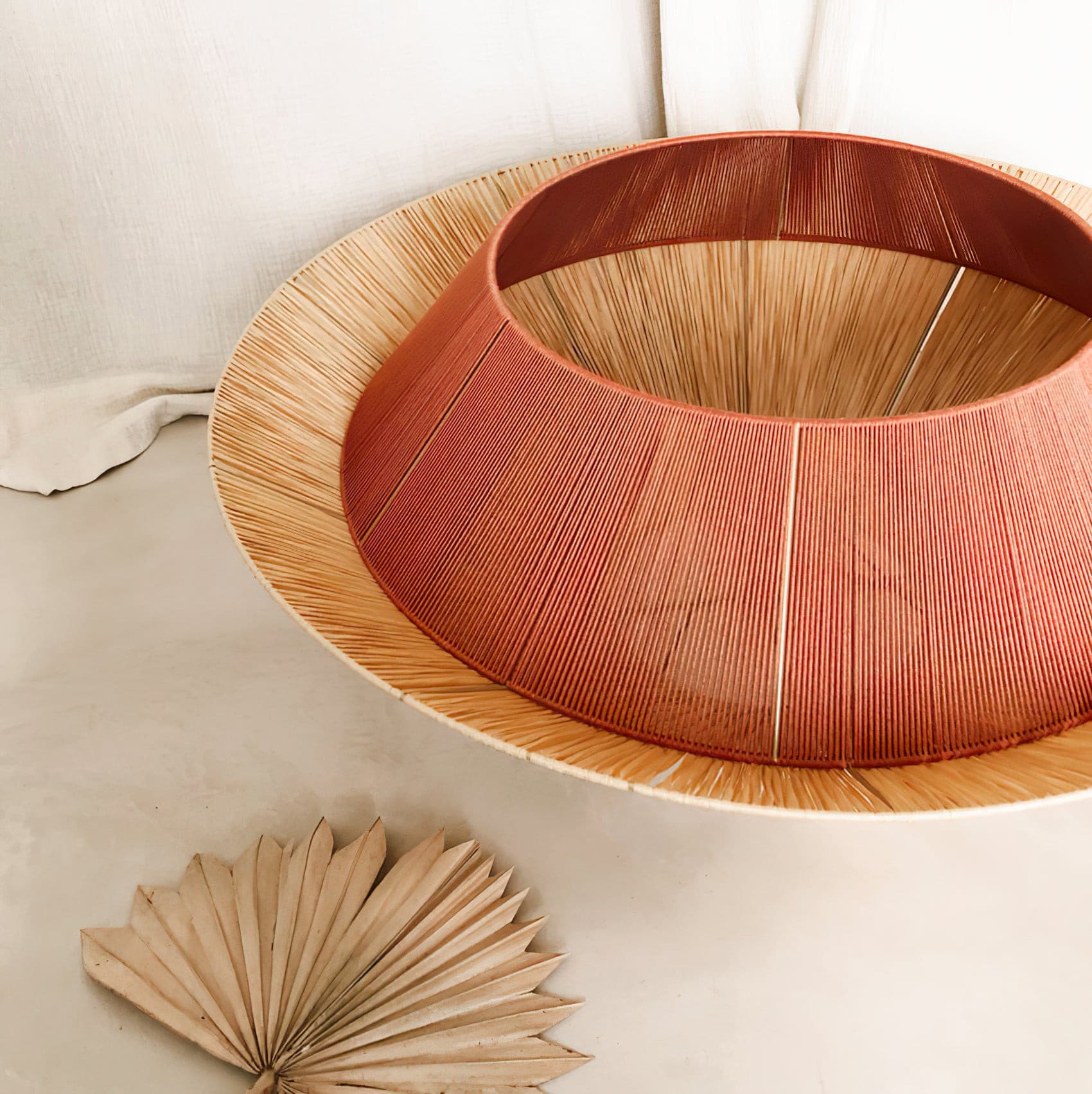 Aloha Sand Pendant Lamp Raphia Rope Minimalist Wabi Sabi - Letslighting