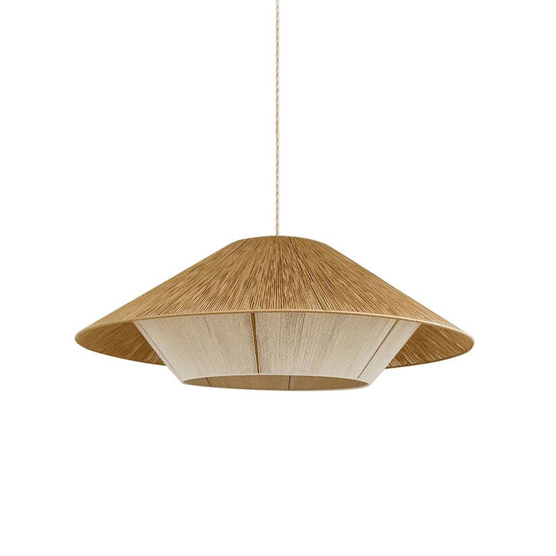 Aloha Sand Pendant Lamp Raphia Rope Minimalist Wabi Sabi - Letslighting