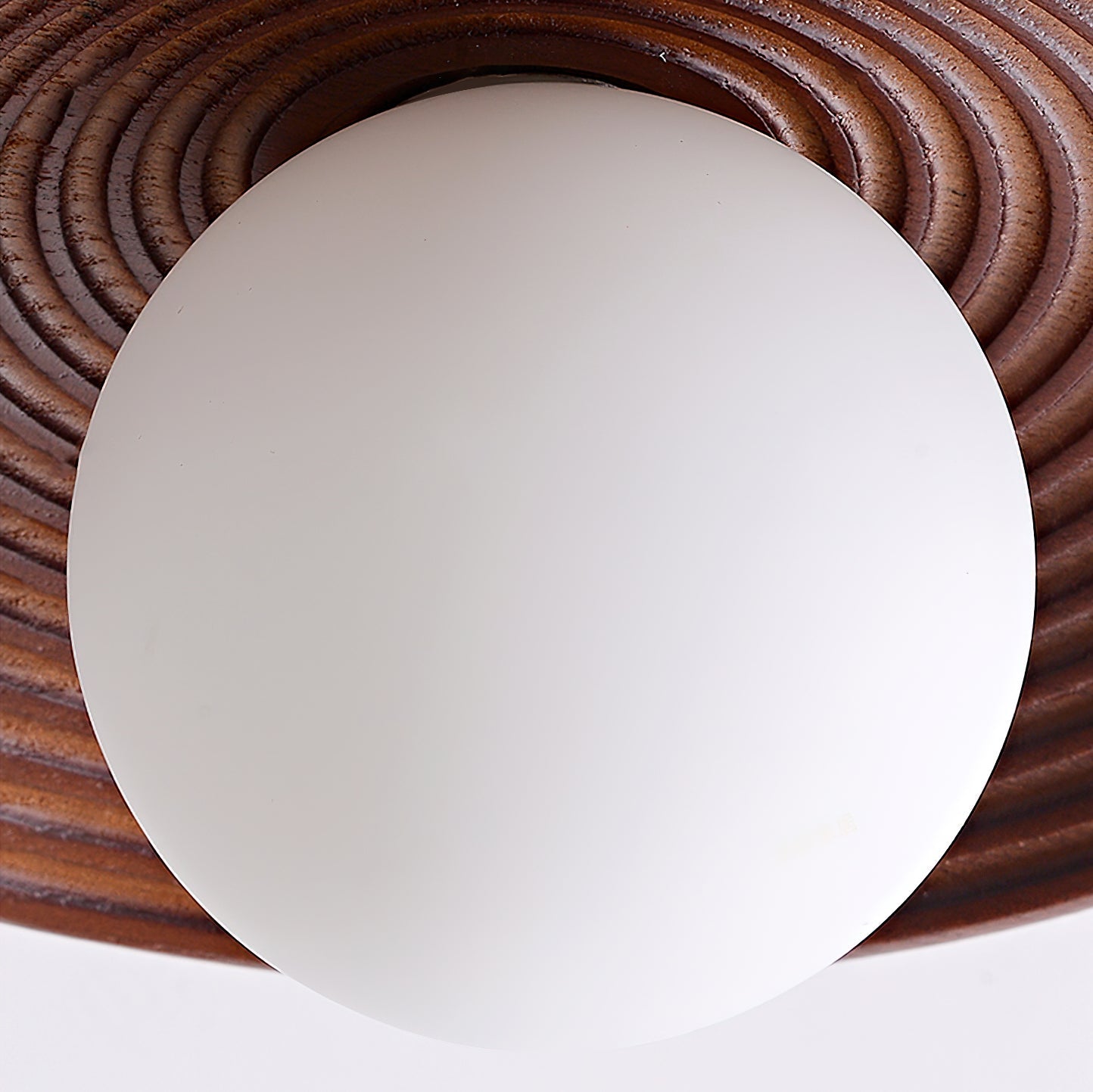 Alora Ceiling Lamp Wood Spiral Glass Globe - Letslighting