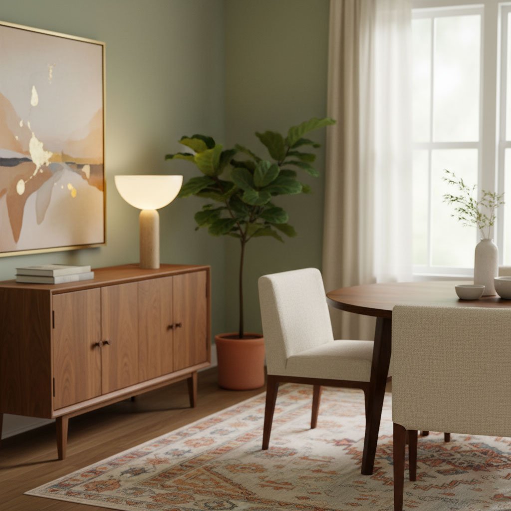 Alto Modern Travertine Table Light