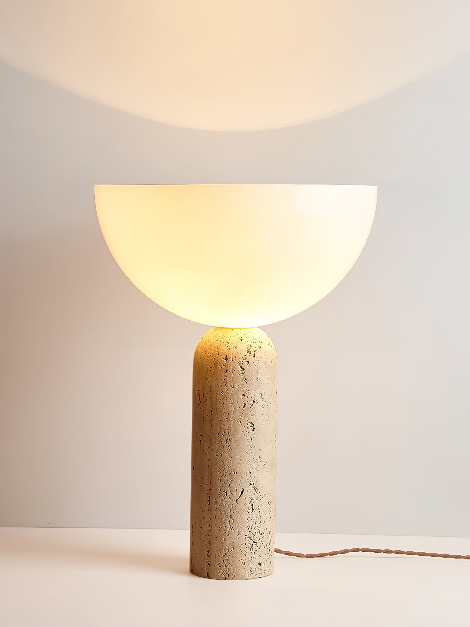 Alto Modern Travertine Table Light