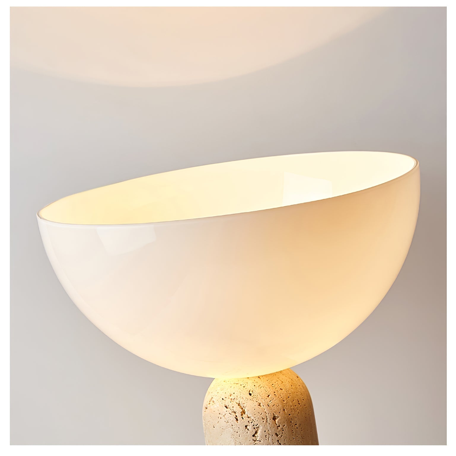 Alto Modern Travertine Table Light