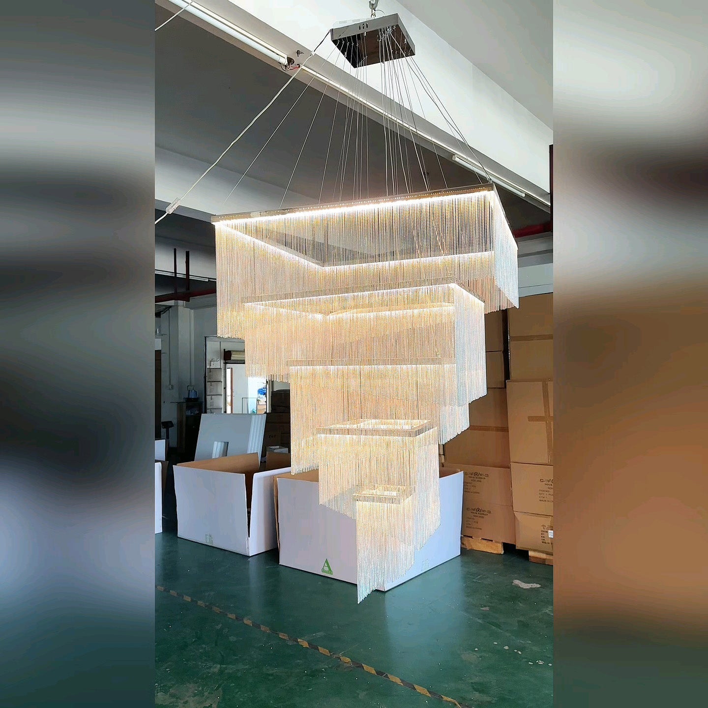 Caeluvyn Postmodern Chain Tassel Chandelier - Letslighting