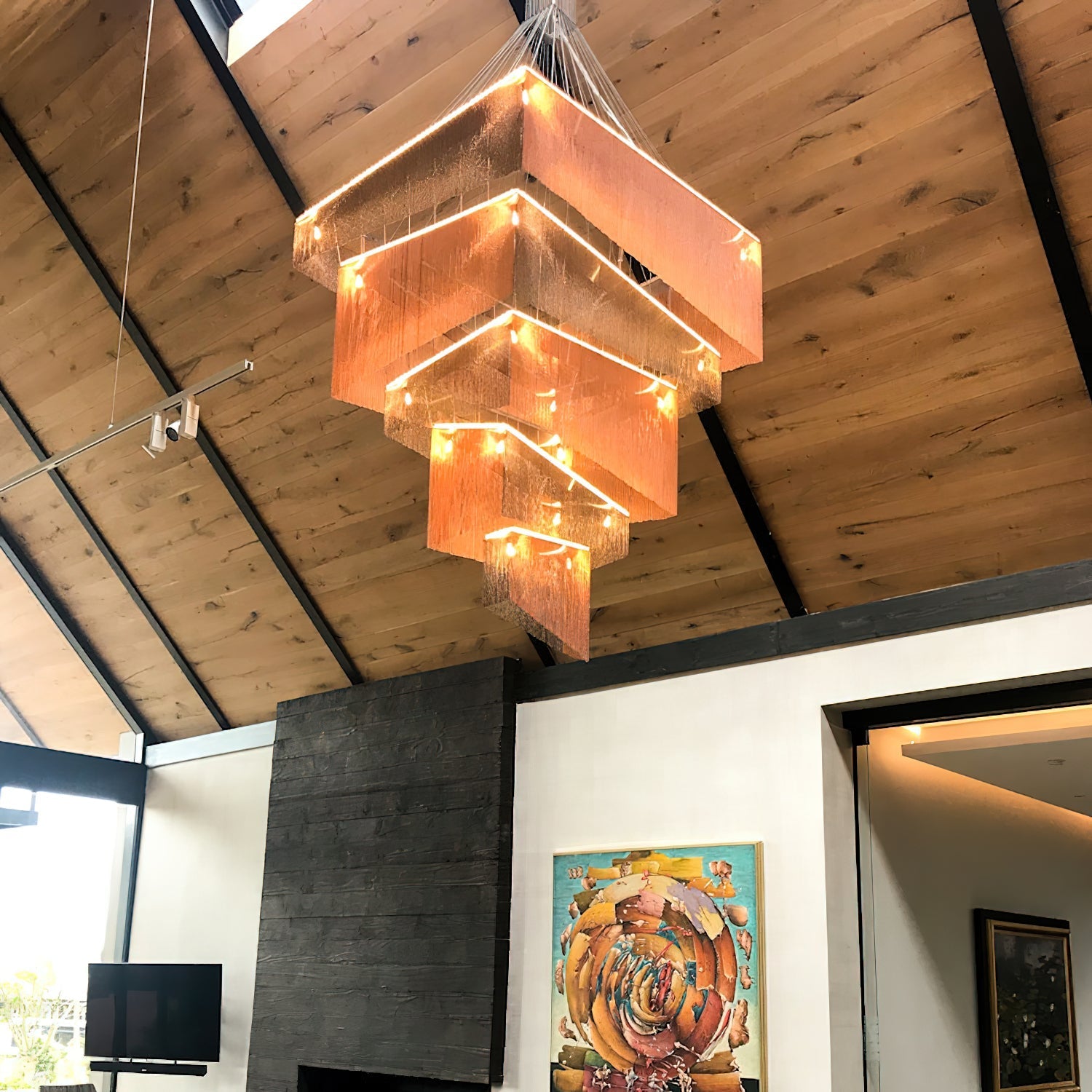 Caeluvyn Postmodern Chain Tassel Chandelier - Letslighting