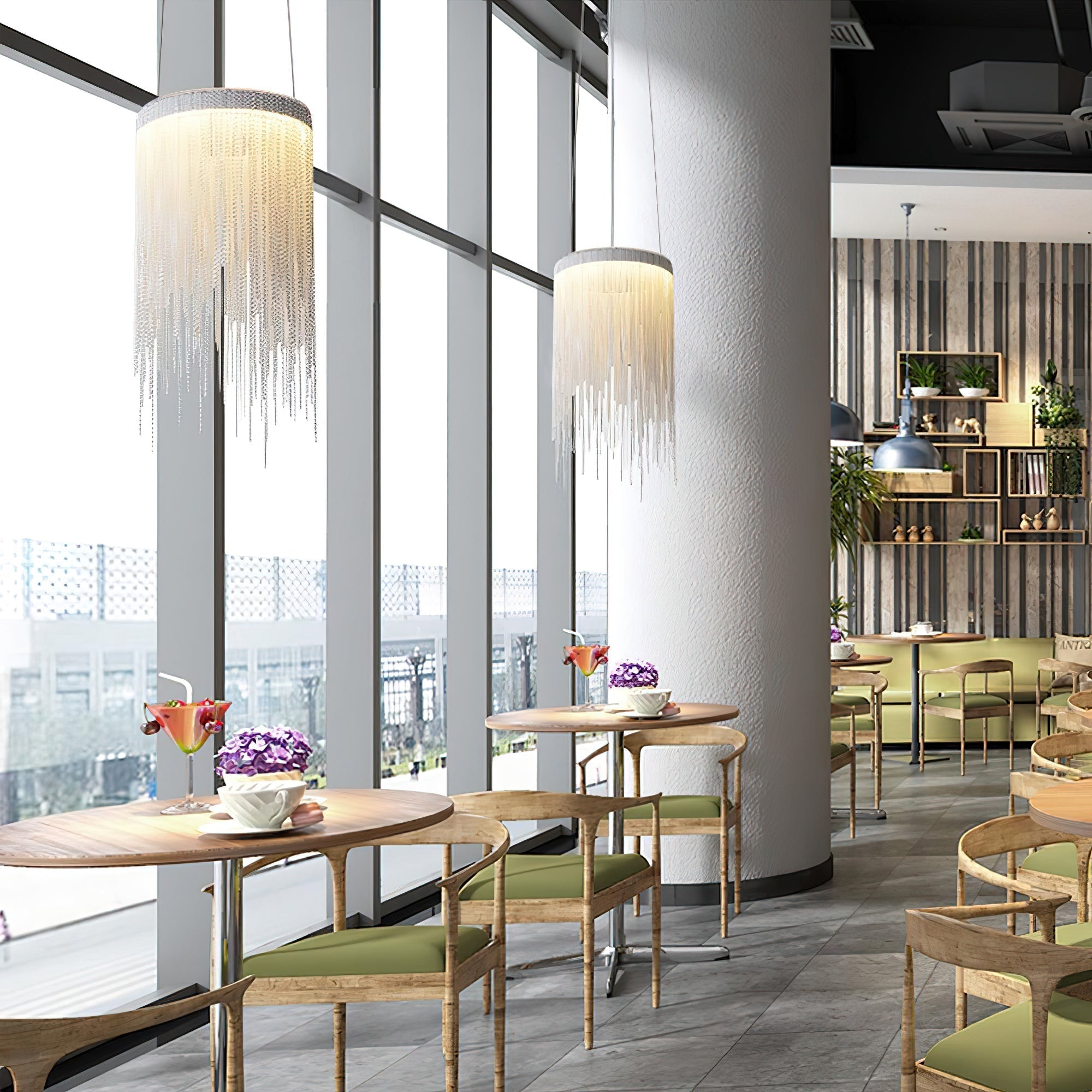 Arsoliel Postmodern Luxury Chain Tassel Pendant Light - Letslighting