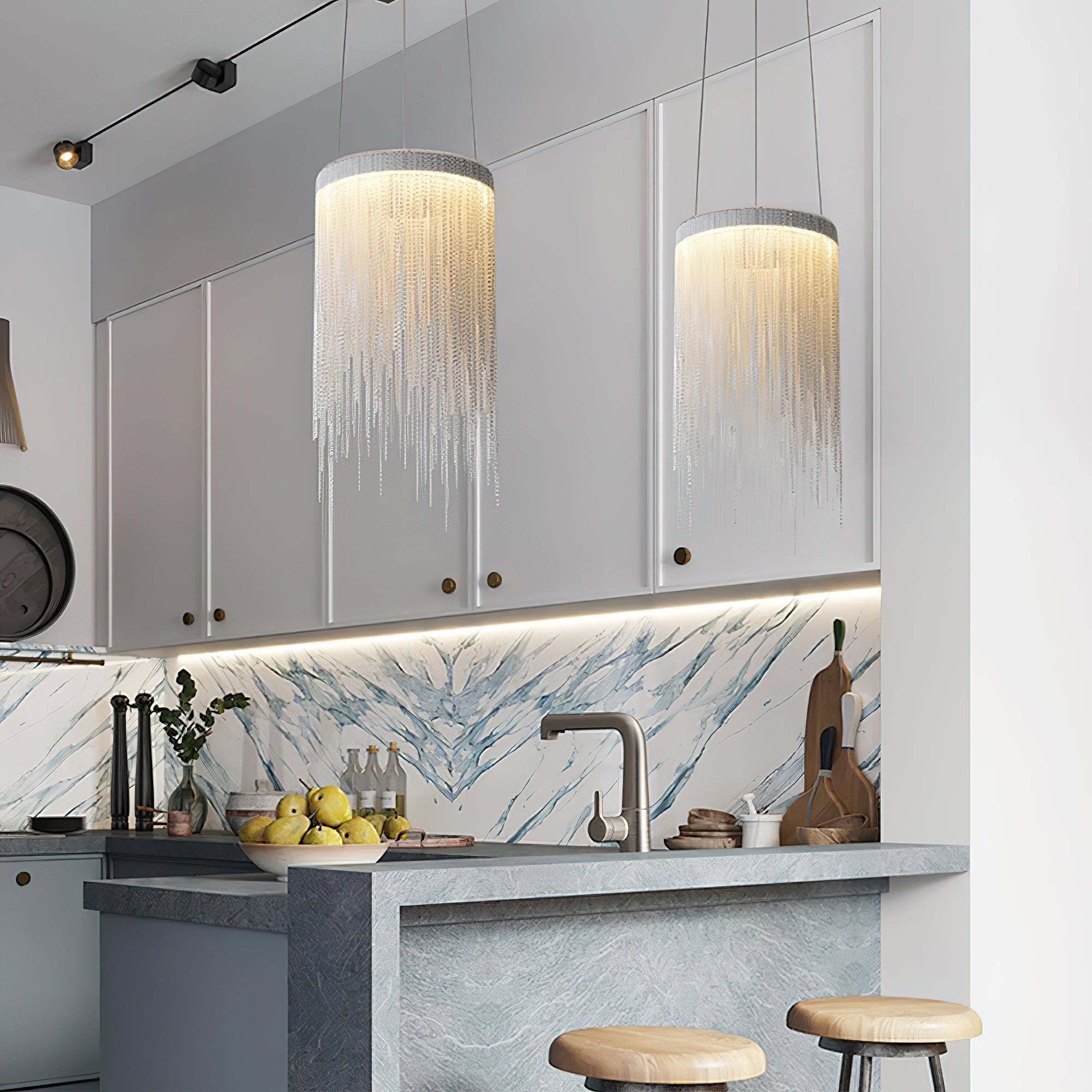 Arsoliel Postmodern Luxury Chain Tassel Pendant Light - Letslighting